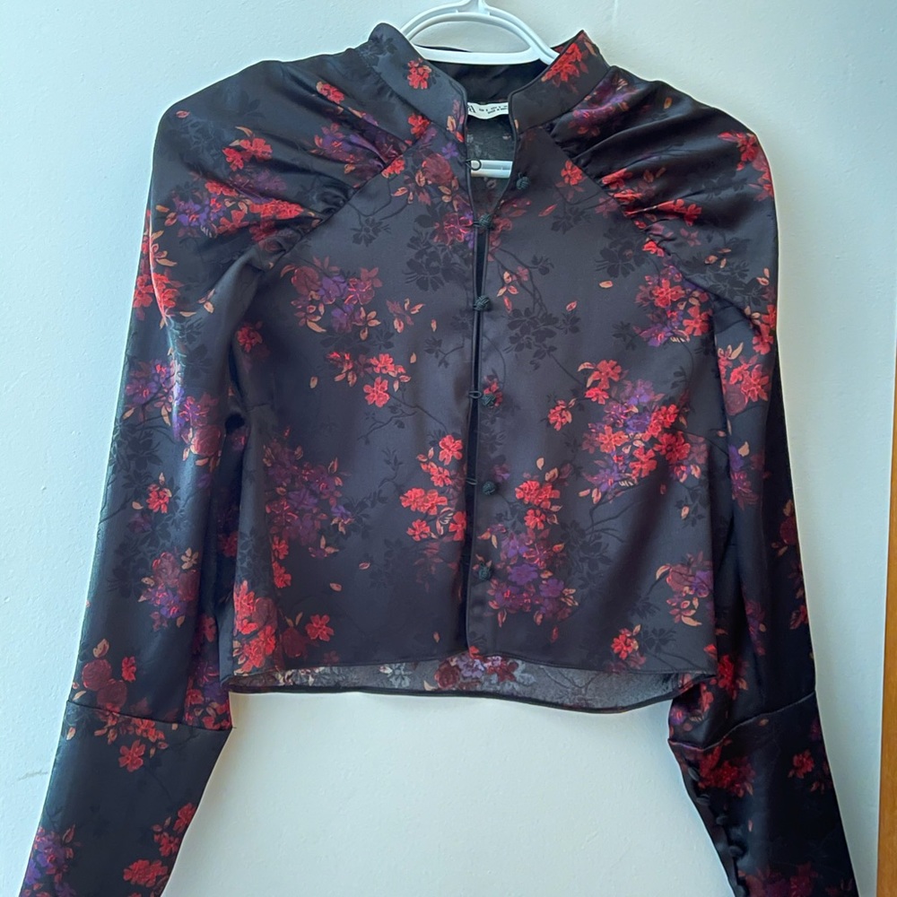 ZARA women’s Jacquard top